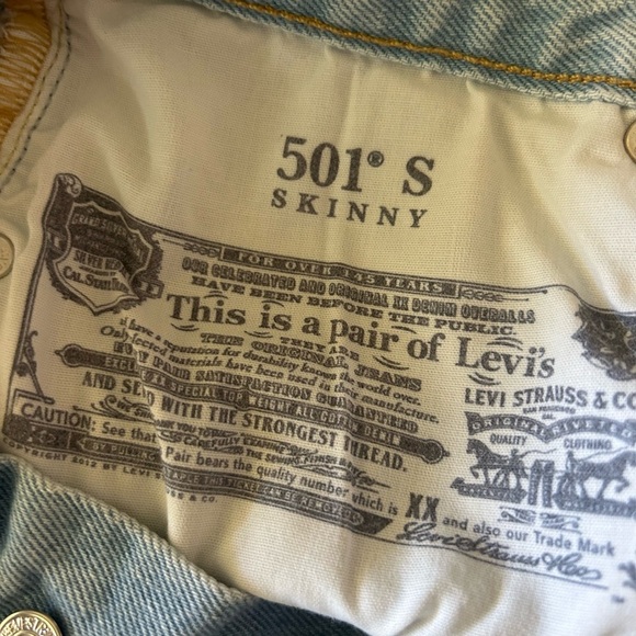 Levi's 501 Skinny light washed - Picture 4 of 10